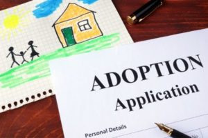 Adoption application form in Henderson.