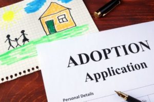 An adoption application form in Henderson to be filled up by parents.